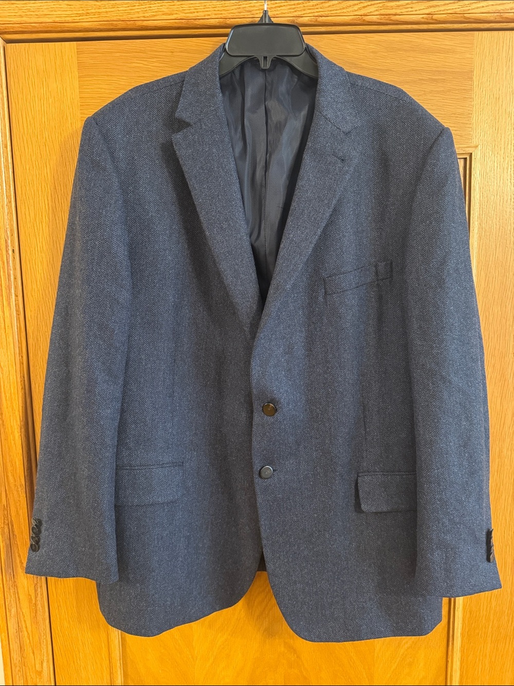 Joseph Abboud Herringbone 100% Italian Cashmere Sport Coat Blazer Men’s Size 50R